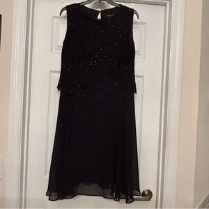 Connected Apparel Black Dress Size 14
